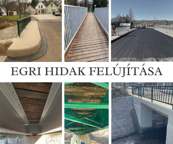 Egri hidak felújítása közbeszerzési eljárás keretében